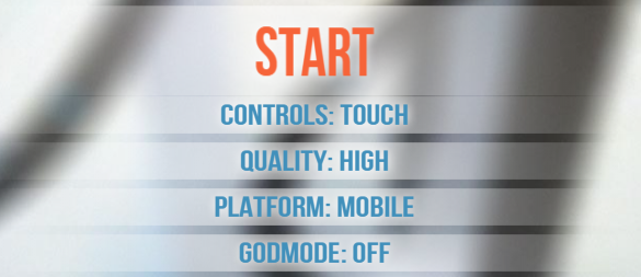 how to set hexGL mobile control
