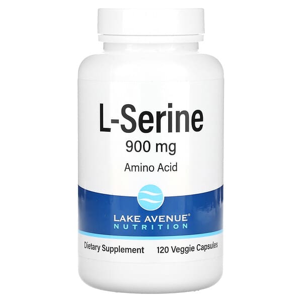 Lake Avenue Nutrition, L-세린, 900mg, 베지 캡슐 120정
